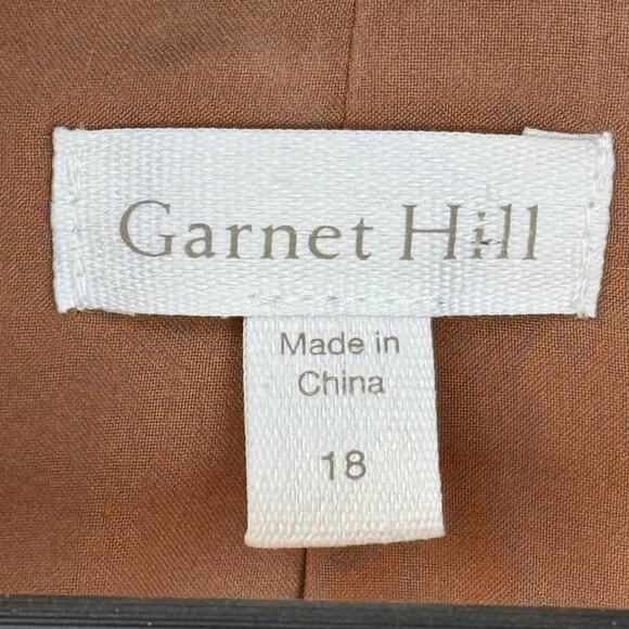 Garnet Hill Stretch Knit Relaxed Blazer in Praline Camel 18 Neutral Minimalist - Picture 5 of 8